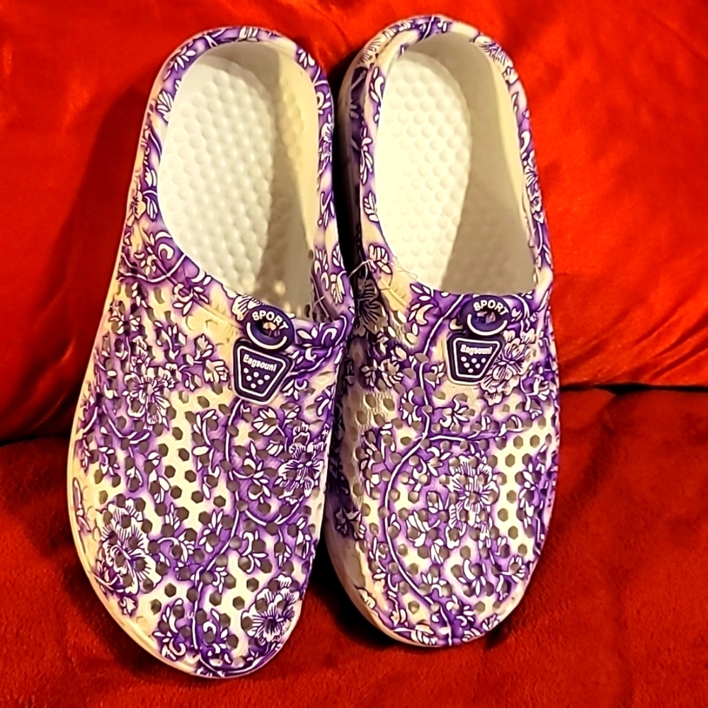 NWT Comfort Garden Walking Pool Beach Casual Breezy Mules